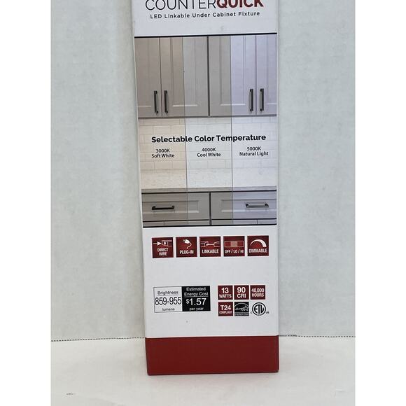 Nuvo Lighting 63-503 22″ LED Under Cabinet Light 13W CCT-Selectable White NIB - Picture 4 of 13